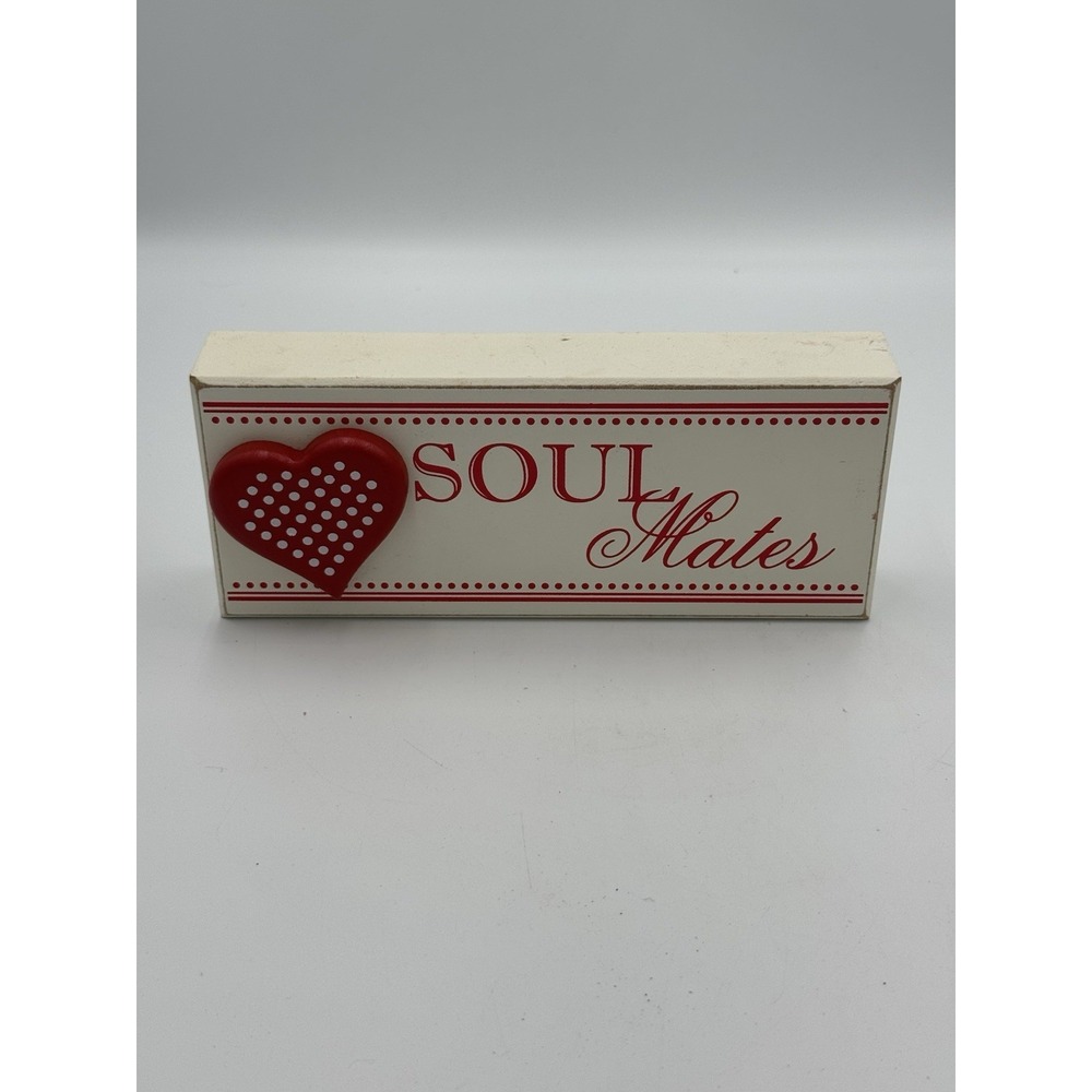 Soul Mates White & Red Block - Home Decor
